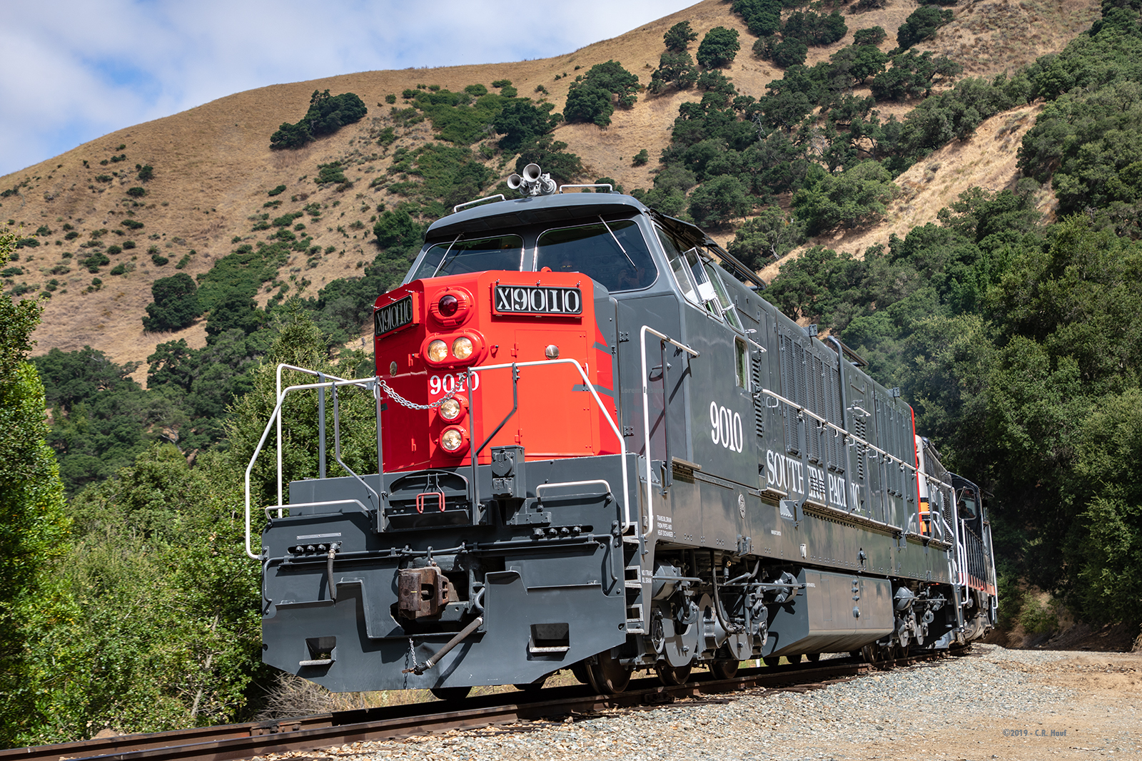 Southern Pacific Diesel Locomotives: Red and Grey 